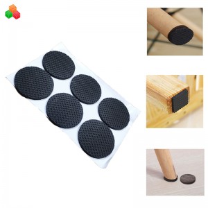 Dongguan designede størrelse selvklæbende gummi møbler bordtennisfødder beskyttel pad eva skum stolebens protektor